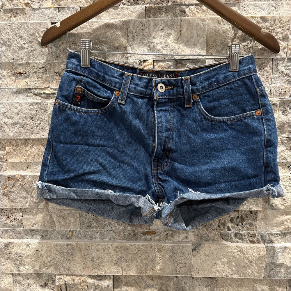 Guess Women's Dark Blue Jean Shorts size 27